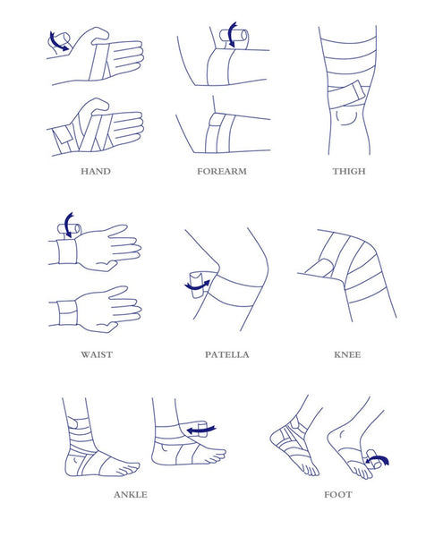 Elastic Bandage Knee Pads Volleyball - Posturepex