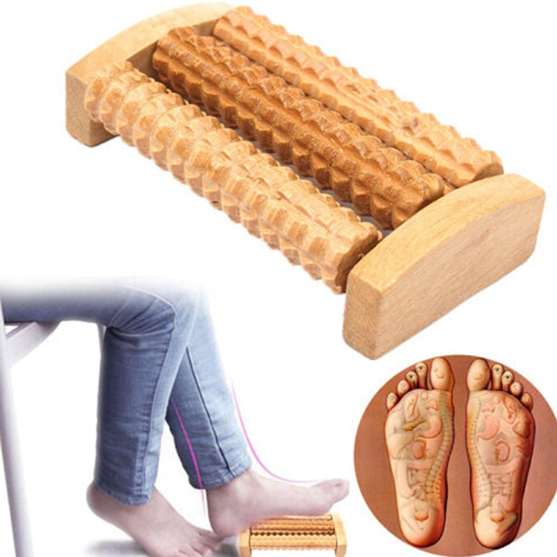 Hot Heath Therapy Relax Massage Relaxation Tool Wood Roller Foot Massager Stress Relief  Health Care Therapy Foot Massagers - Posturepex